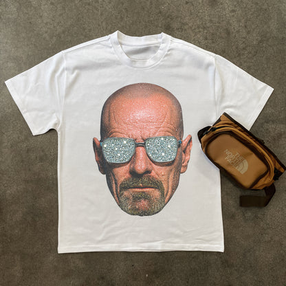 WALTER WHITE 'SPARKLING' HEAVYWEIGHT WHITE T-SHIRT