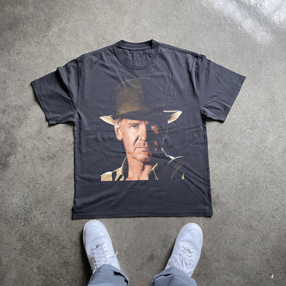 THE PROFESSOR OF ADVANTURE HEAVYWEIGHT BLACK T-SHIRT