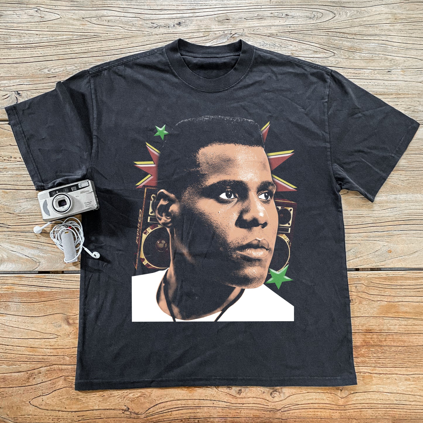 Radio Raheem Heavyweight Black T-Shirt