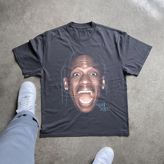 RODEO ARCHIEVE - BIG HEAD HEAVYWEIGHT BLACK T-SHIRT